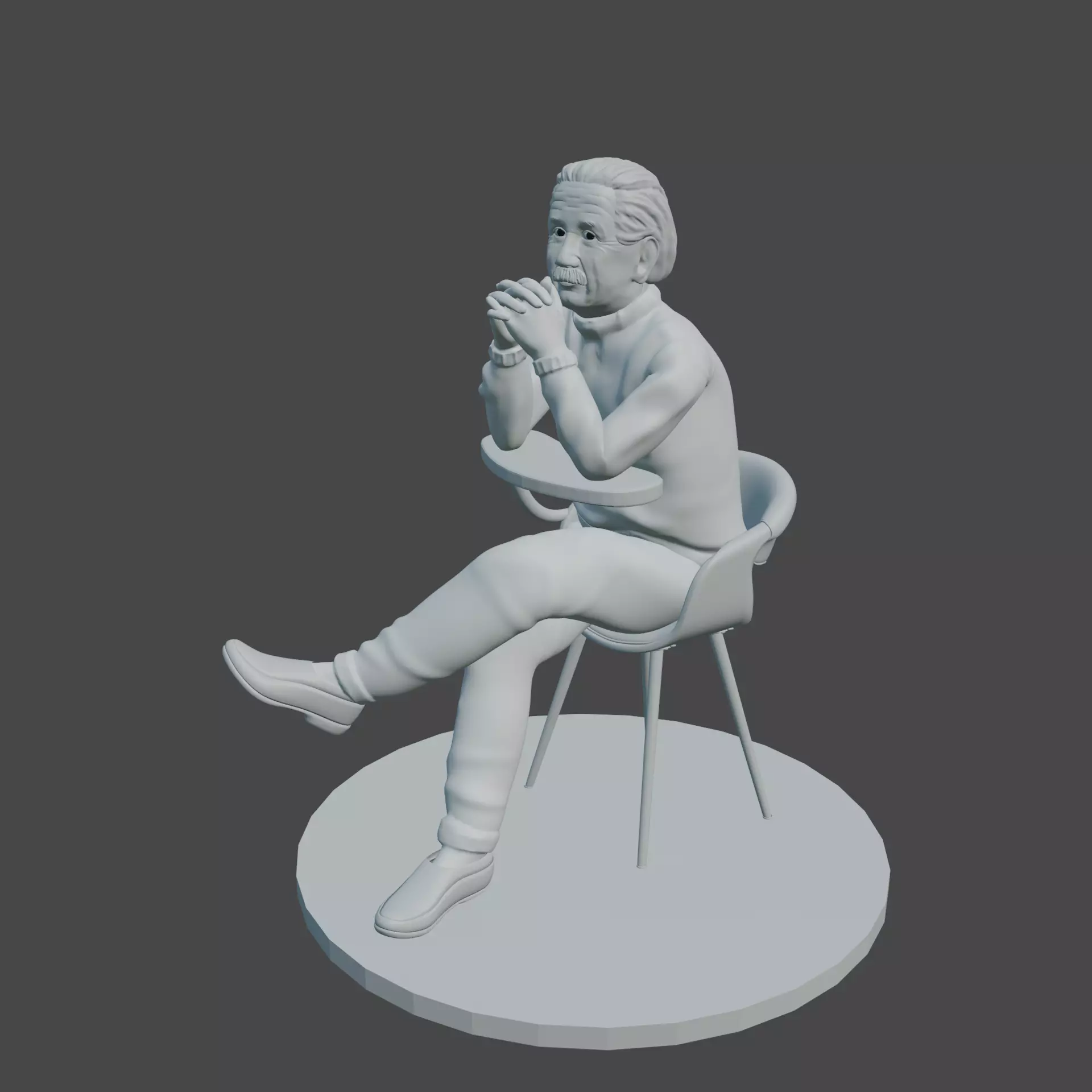 Albert Einstein 3D print model