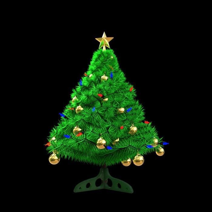 Christmas tree 3d model Free 3D model_3