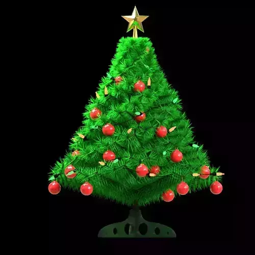 Christmas tree 3d model Free 3D model