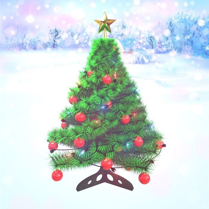 Christmas tree 3d model Free 3D model_1