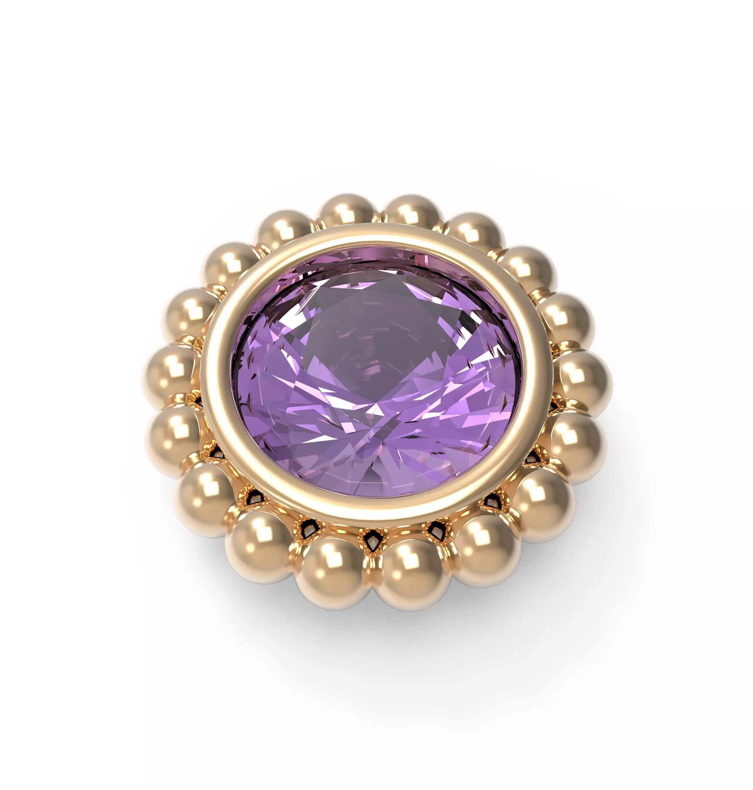 Gemstone casting part 3D print model