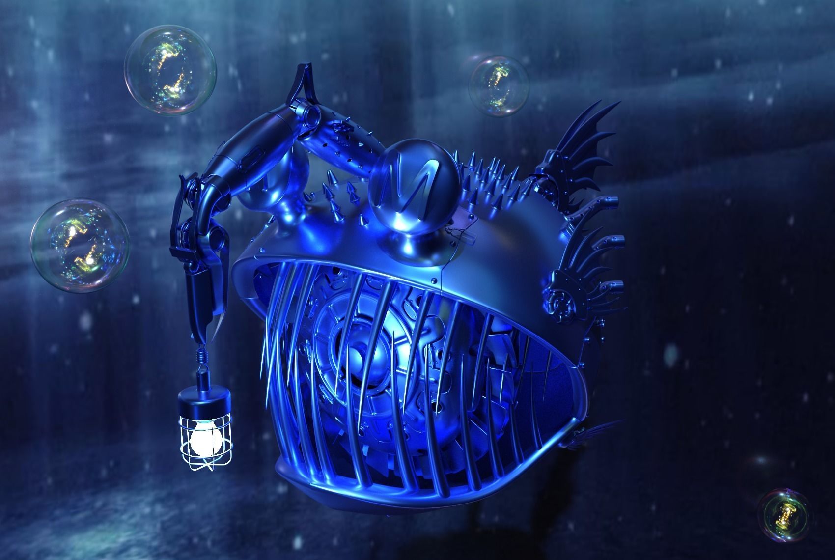 mechanical fish 3D model_7