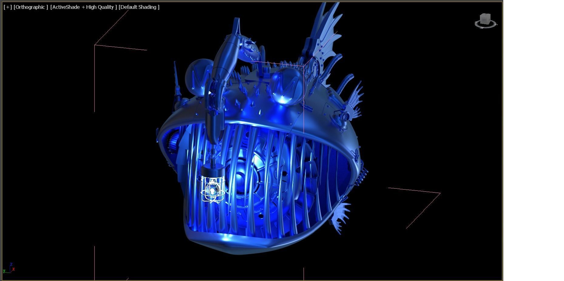 mechanical fish 3D model_5