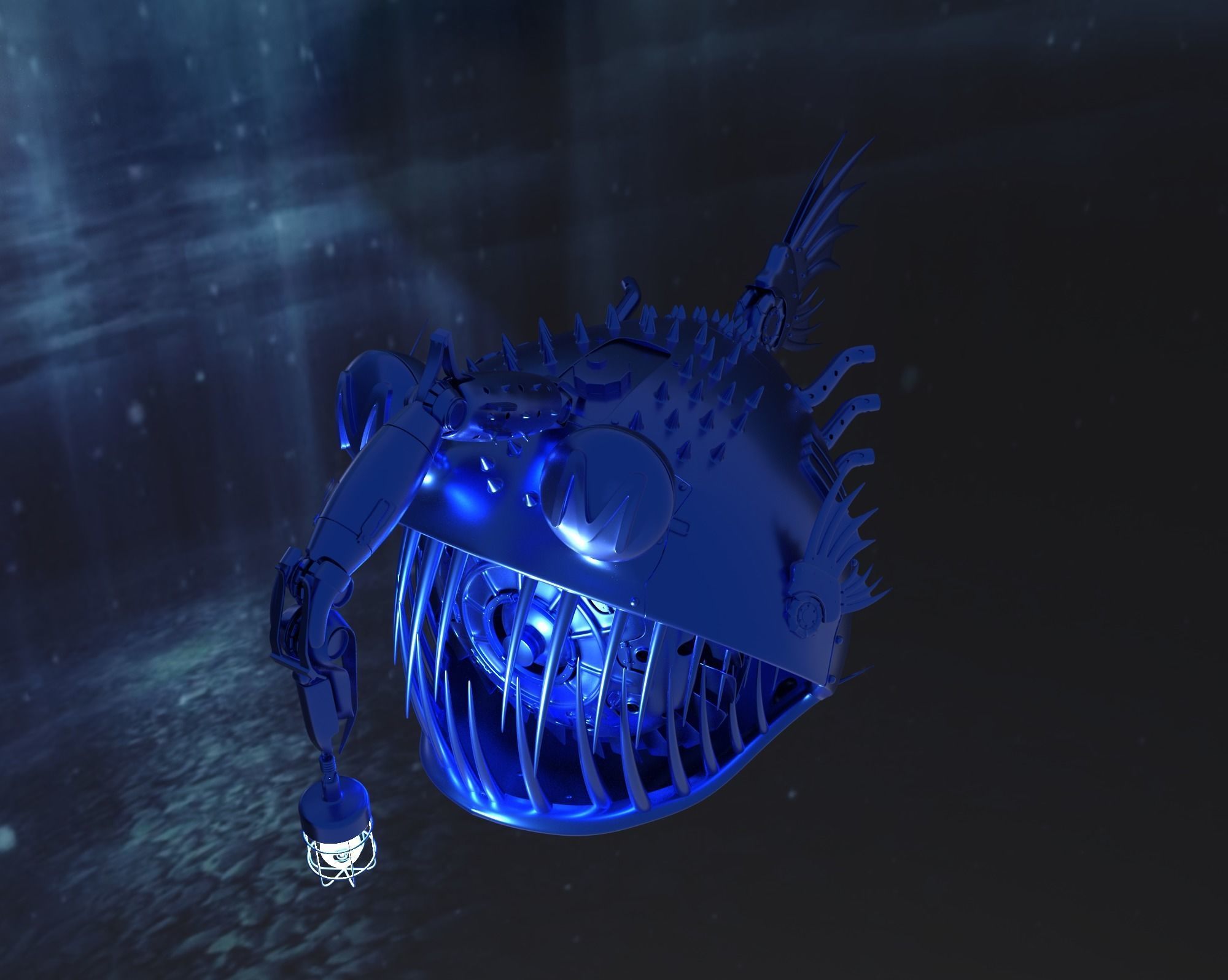 mechanical fish 3D model_8