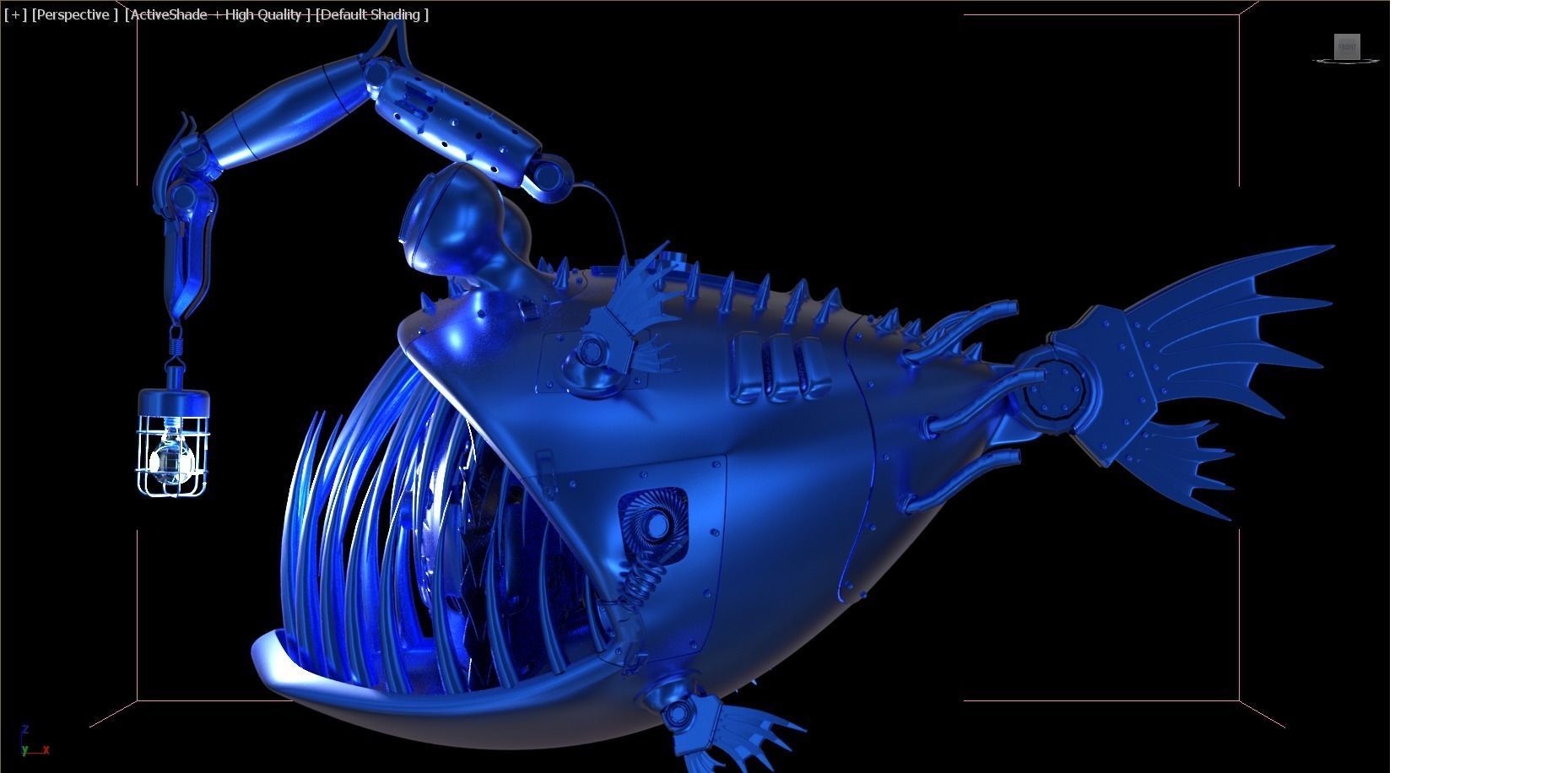 mechanical fish 3D model_6