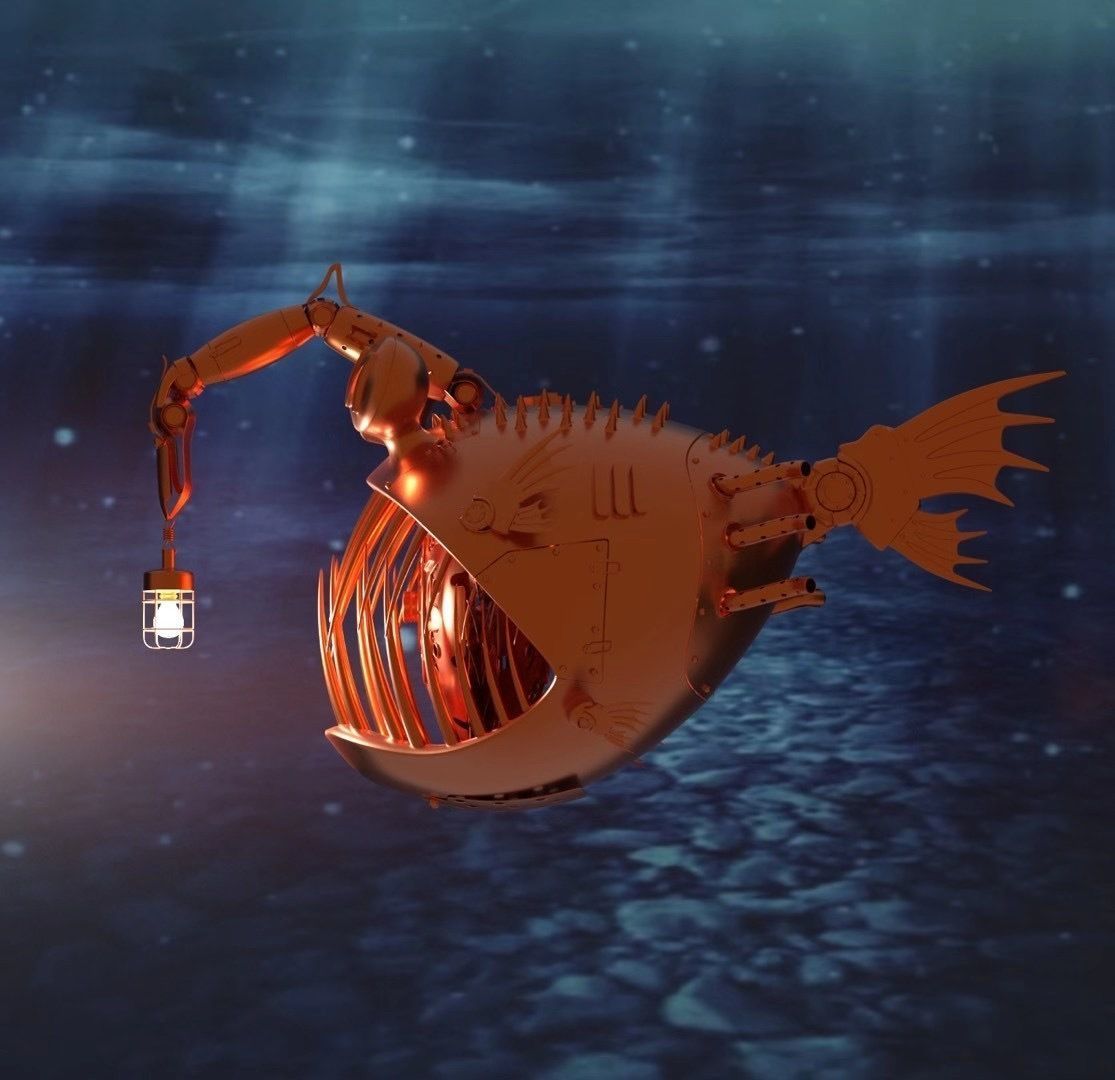 mechanical fish 3D model_1
