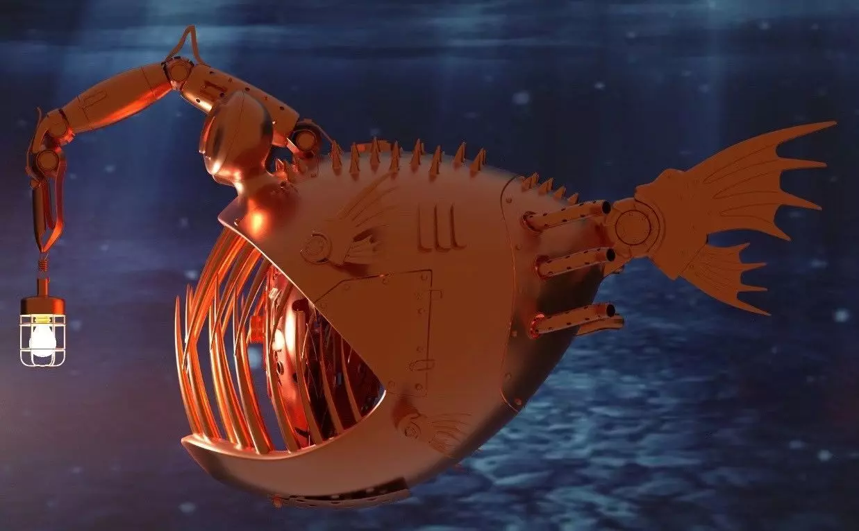 mechanical fish 3D model_0