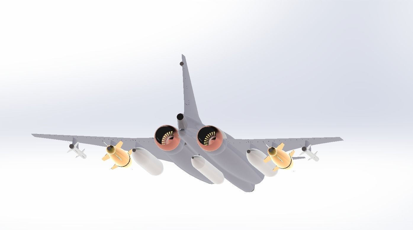 Military Plane 3D model_4