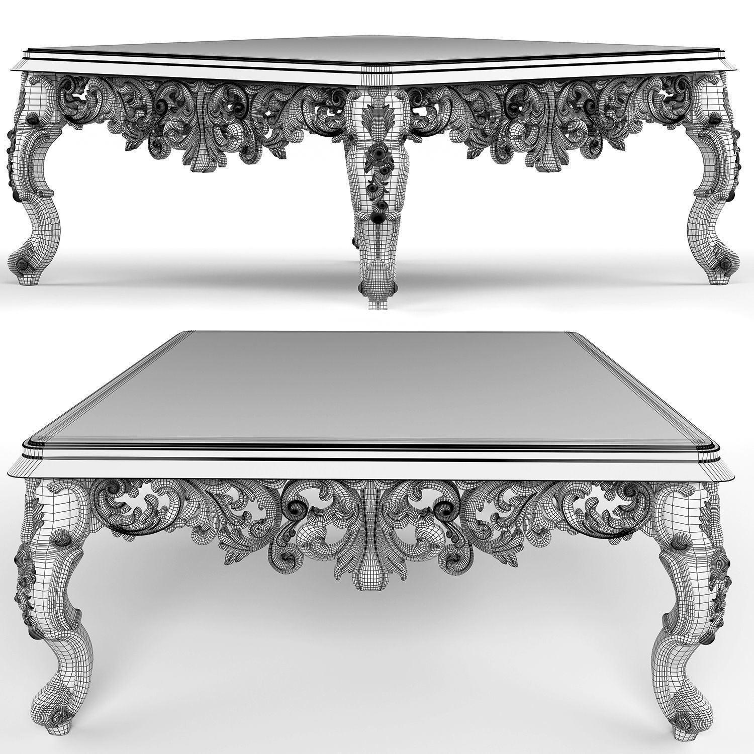 Coffee table 3D model_8