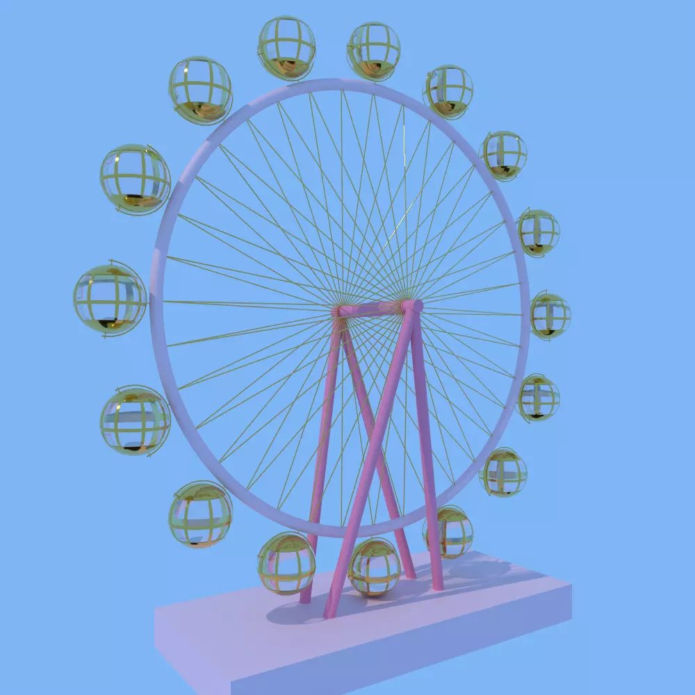 Ferris Wheel 3d model 3D model_0