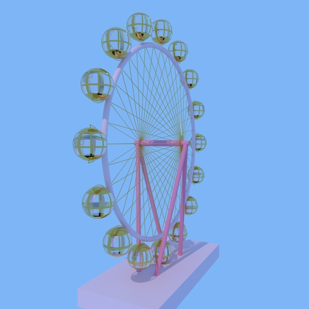 Ferris Wheel 3d model 3D model_1