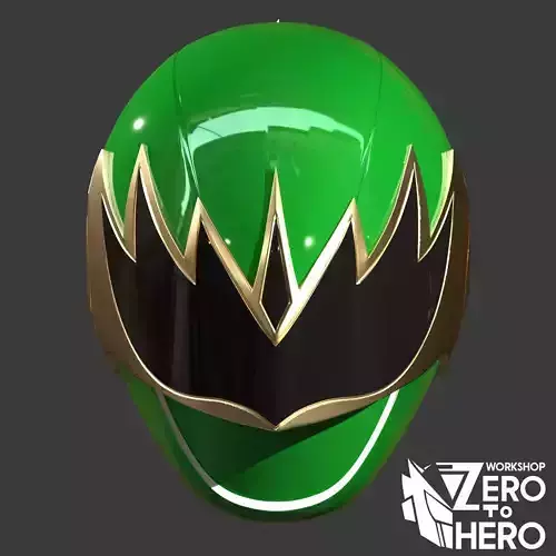Power Ranger Ninja Storm Hurricanger Green Samurai Fire mode