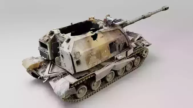 russian 2S19 Msta 152 mm self-propelled howitzer 