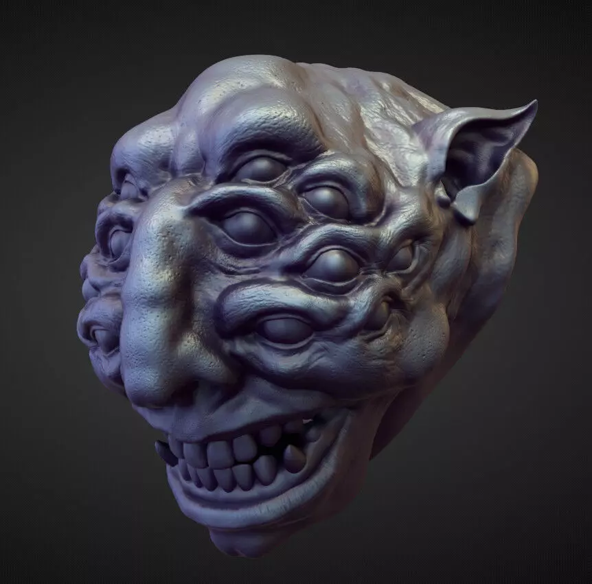 HEAD12 high poly sculpt 3D model_0