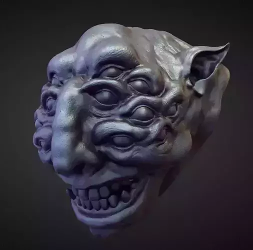HEAD12 high poly sculpt 3D model HEAD12 high poly sculpt 3D model