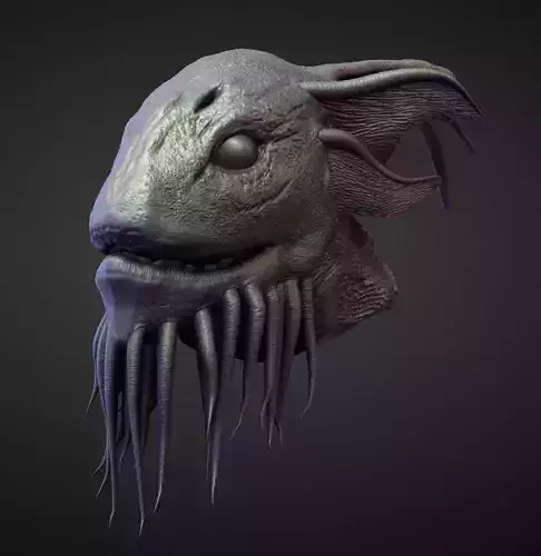 HEAD15 high poly sculpt 3D model