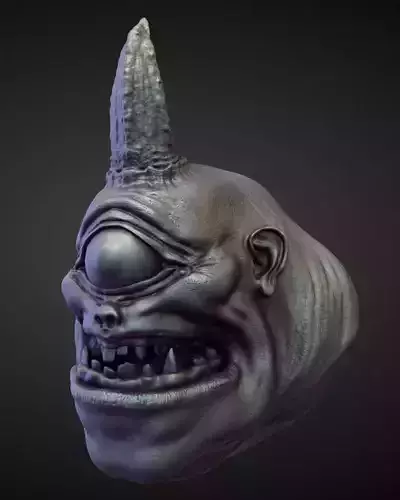 HEAD16 high poly sculpt 3D model