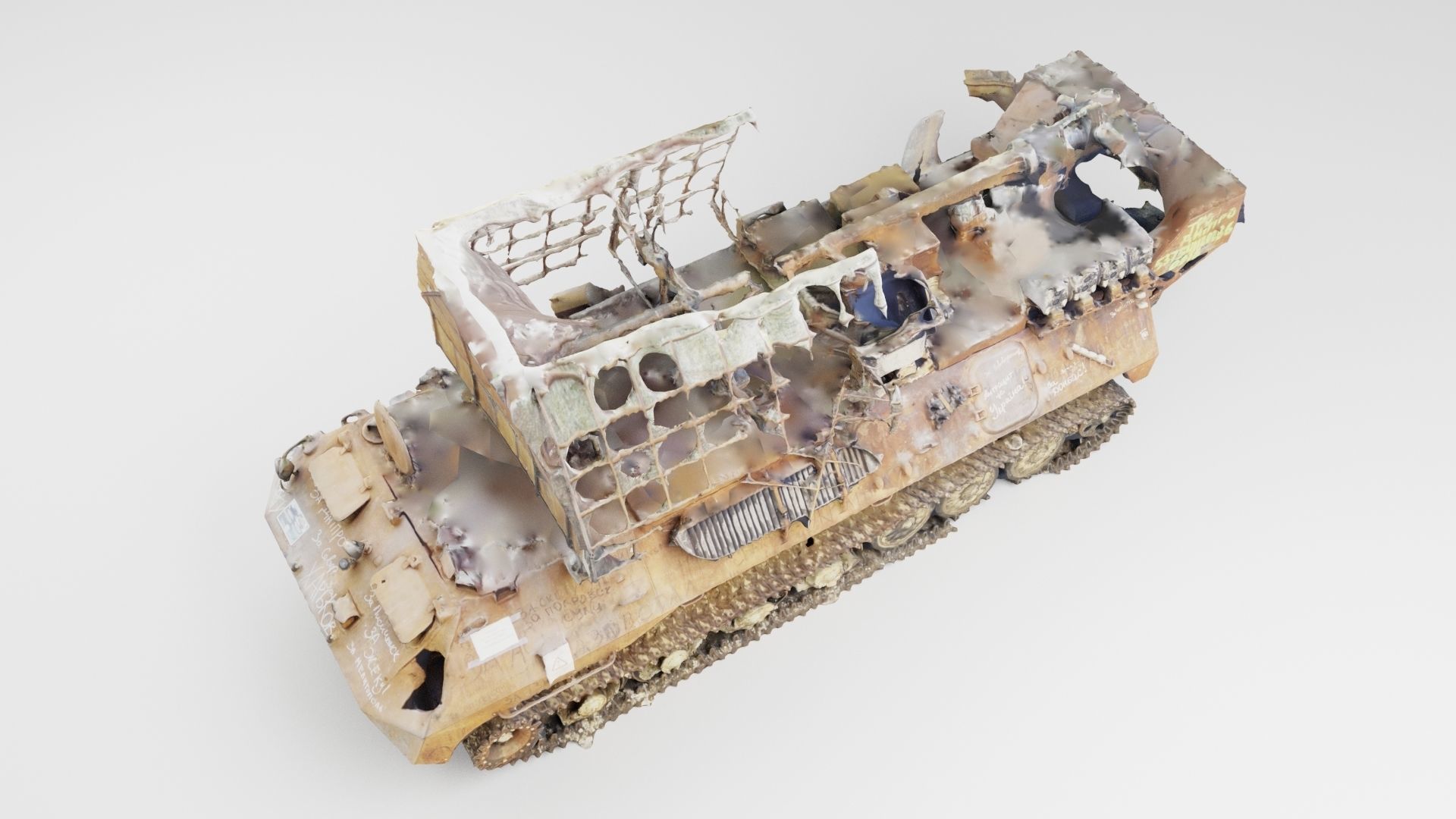 Russian SPR-2M Rtut-BM destroyed by Ukrainian army 3D model_2