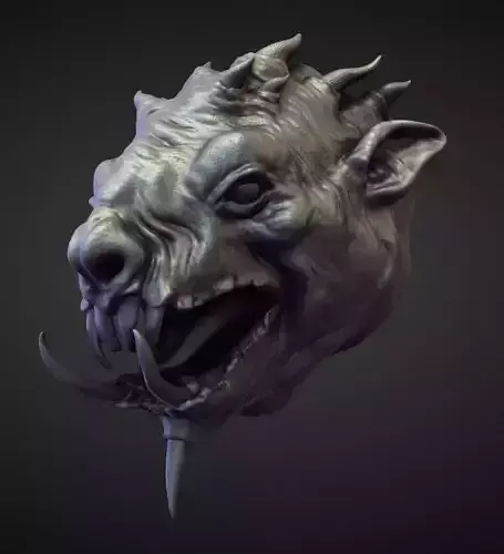 HEAD18 high poly sculpt 3D model