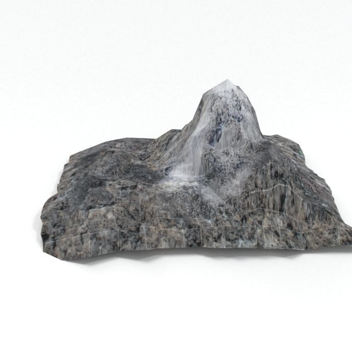 Lowpoly Landscape Mountain and Hill Game ready Low-poly 3D model_4