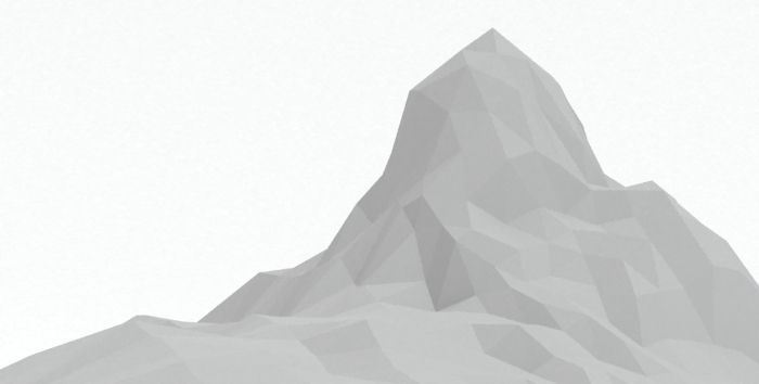 Lowpoly Landscape Mountain and Hill Game ready Low-poly 3D model_5