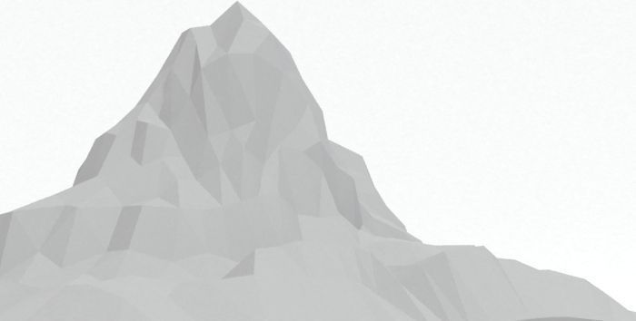 Lowpoly Landscape Mountain and Hill Game ready Low-poly 3D model_6