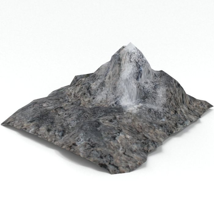 Lowpoly Landscape Mountain and Hill Game ready Low-poly 3D model_1