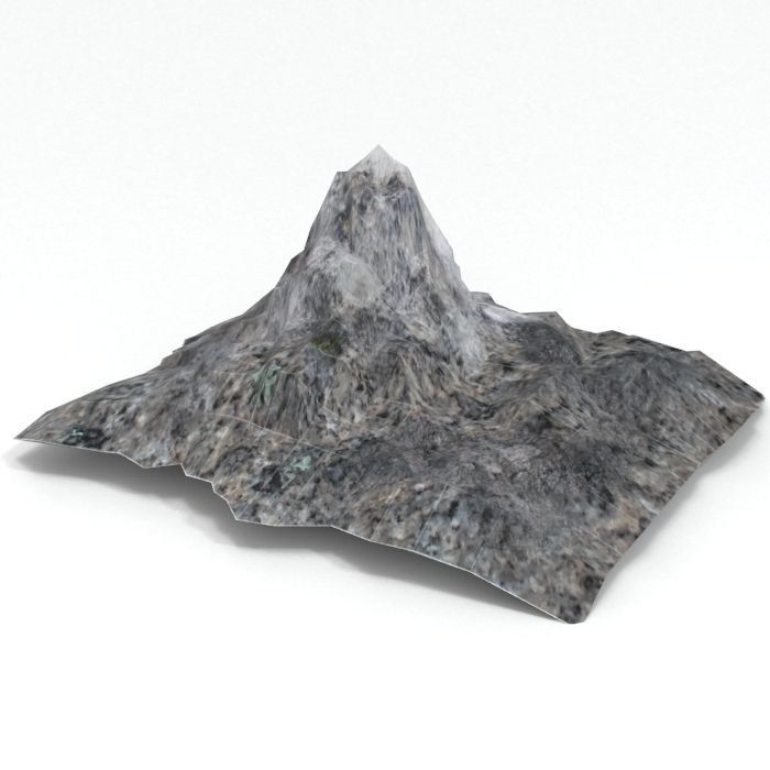 Lowpoly Landscape Mountain and Hill Game ready Low-poly 3D model_3