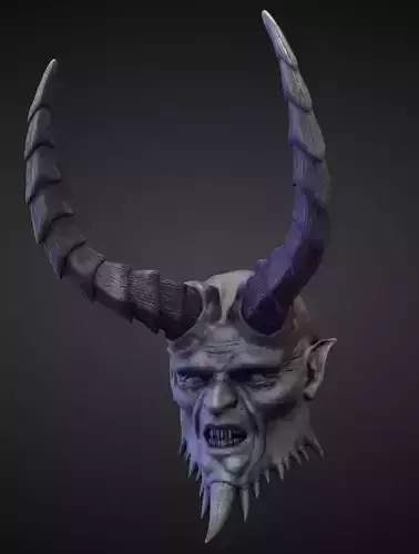 HEAD3 high poly sculpt 3D model