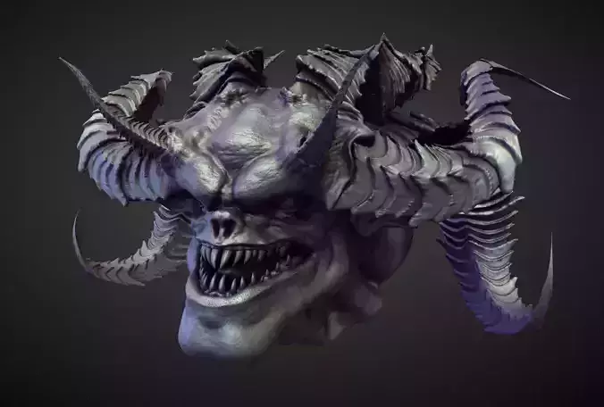 HEAD32 high poly sculpt 3D model