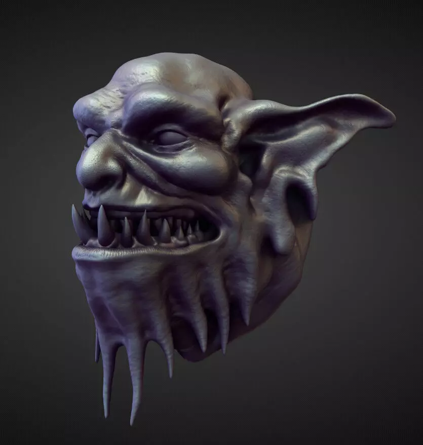 HEAD35 high poly sculpt 3D model_0