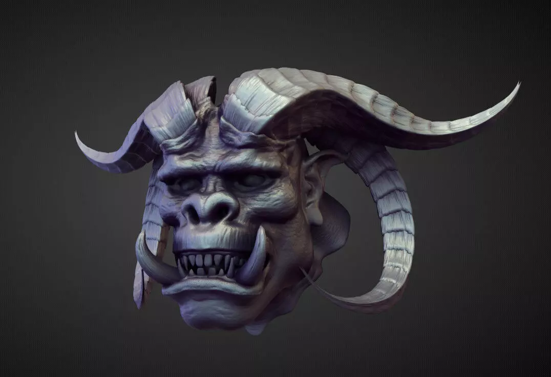 HEAD36 high poly sculpt 3D model_0