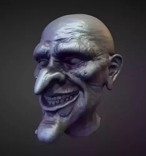 HEAD38 high poly sculpt 3D model