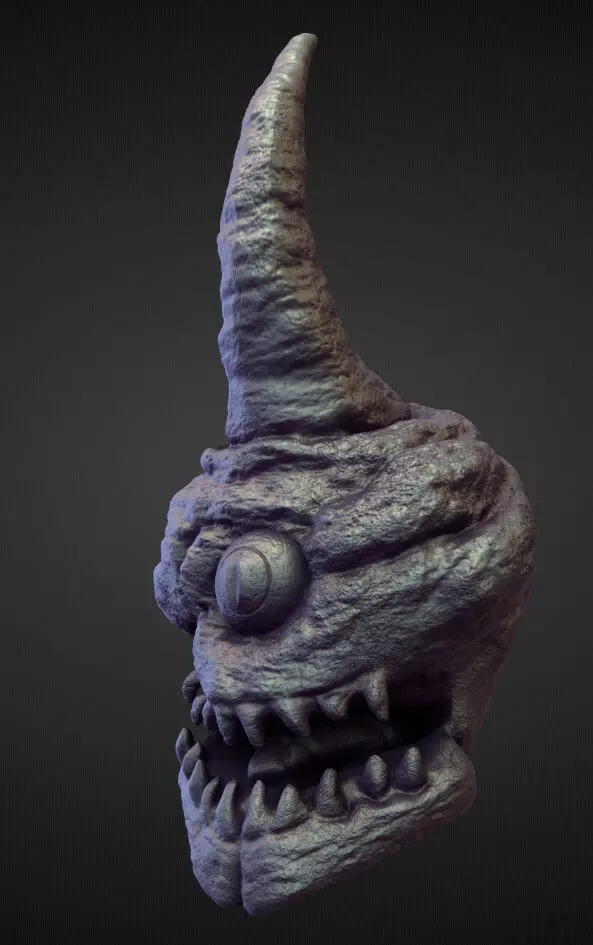 HEAD4 high poly sculpt 3D model_0