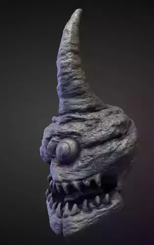 HEAD4 high poly sculpt 3D model