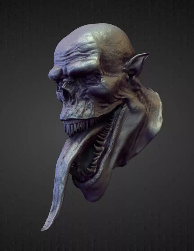 HEAD40 high poly sculpt 3D model_0