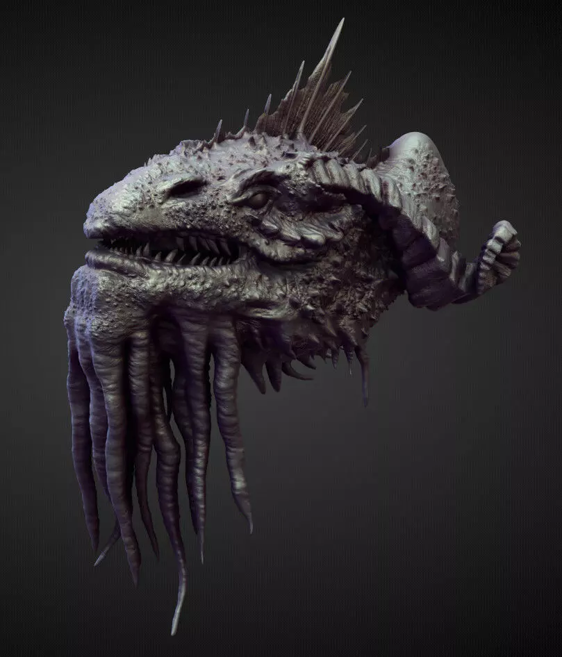 HEAD9 high poly sculpt 3D model_0