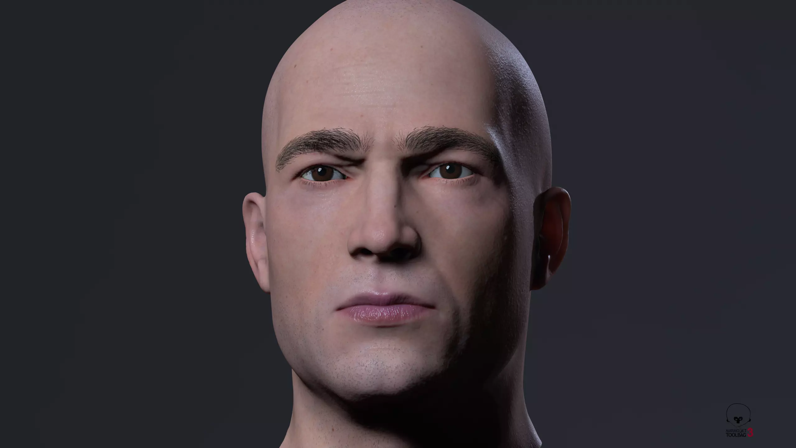 Soldier head - 01 Low-poly 3D model