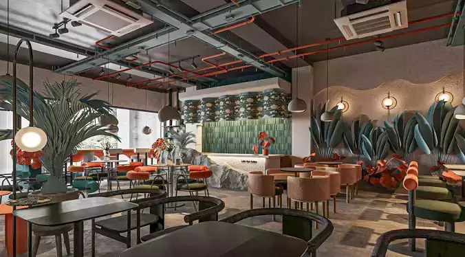 Coffee Shop Interior Design - 01