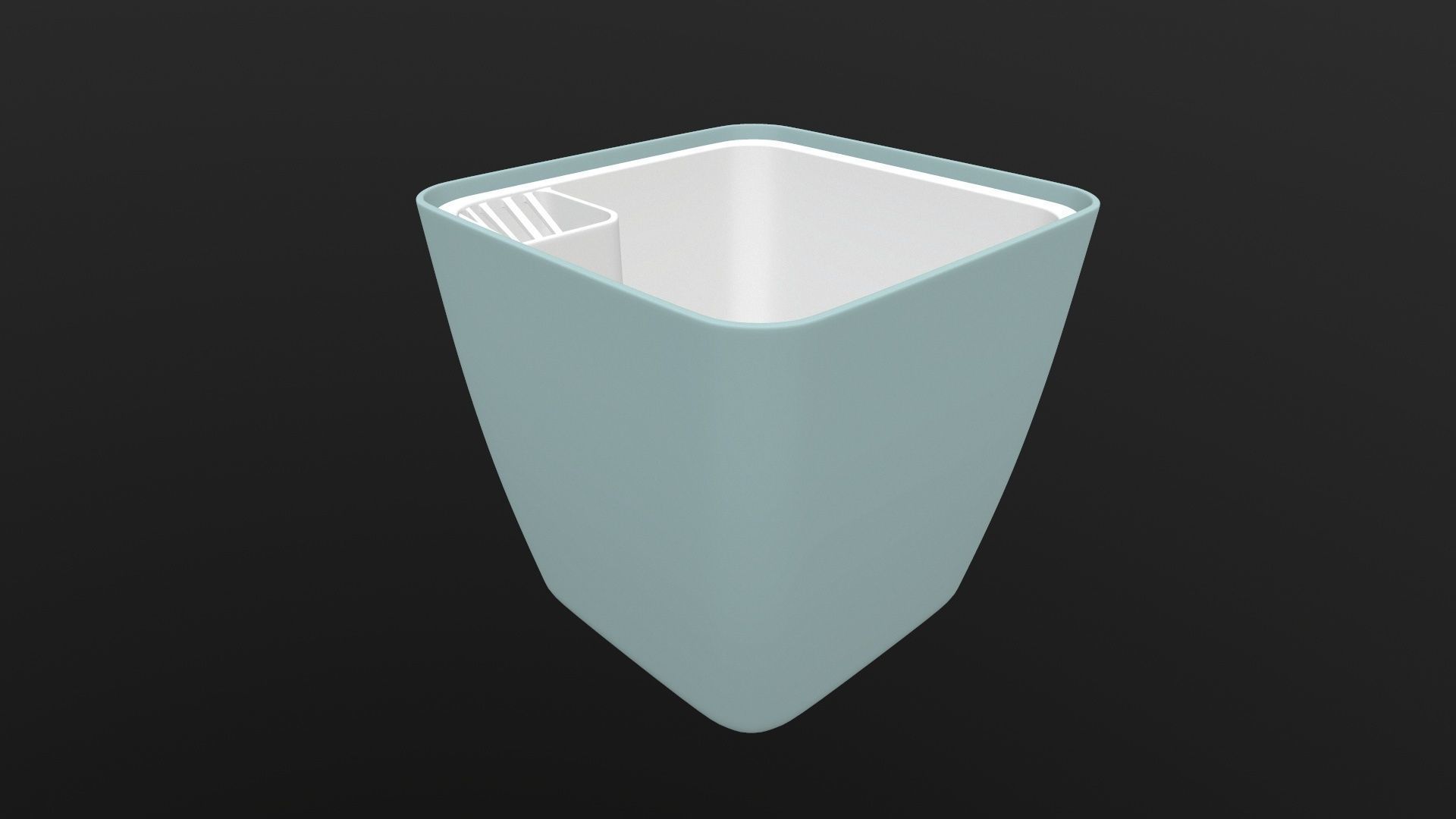 Washbasin plastic container 3D model_10