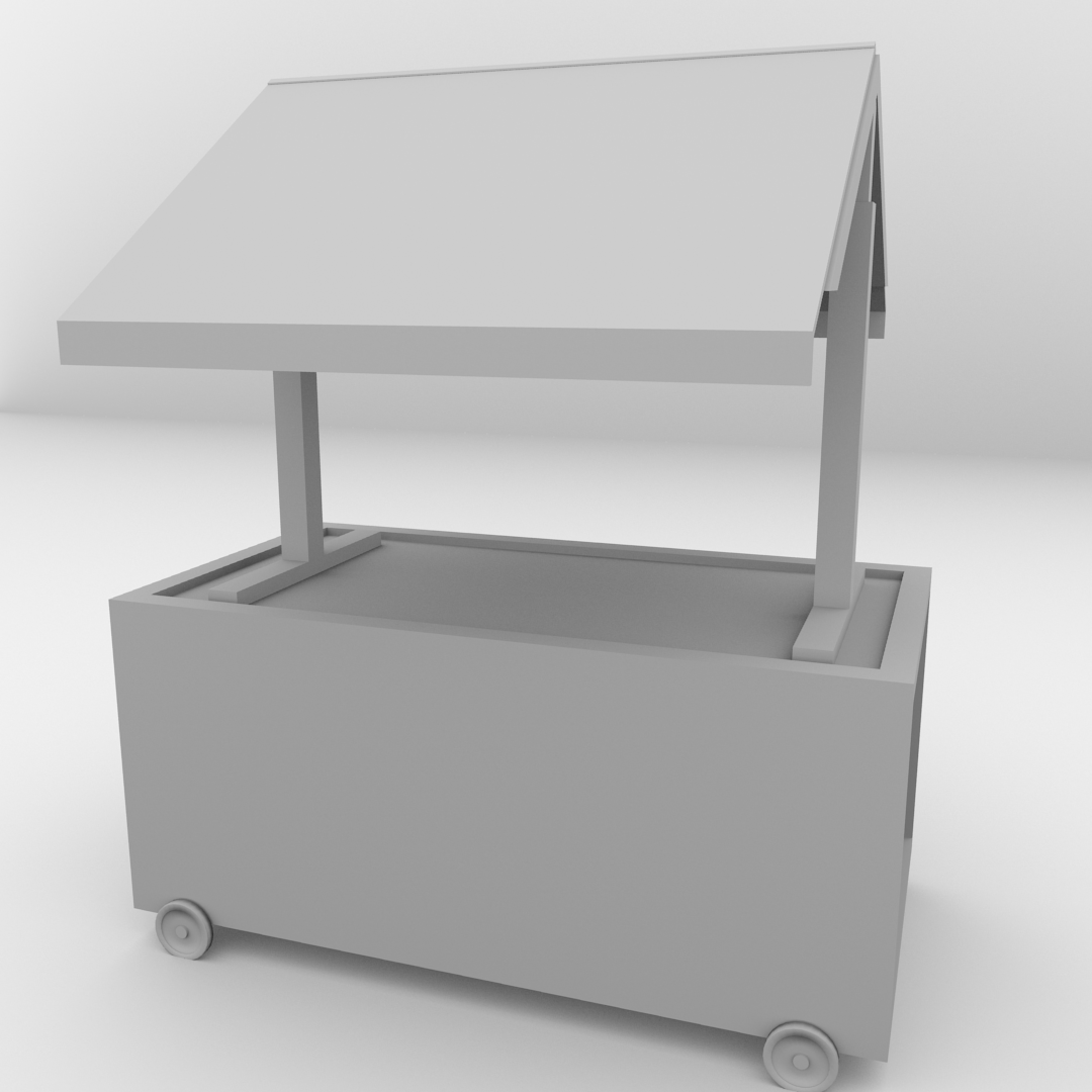 Food Cart 2 3D model_4