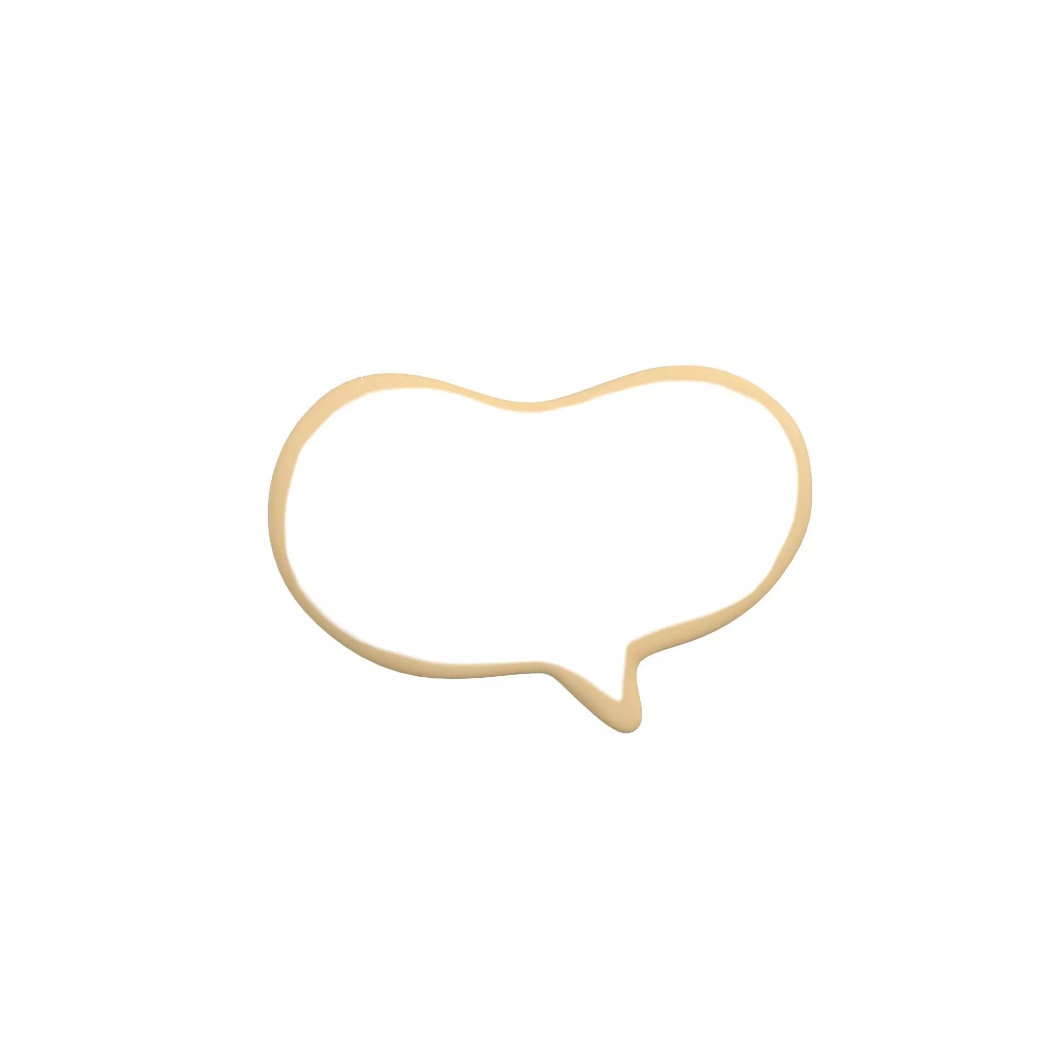 Speech Balloon v14 002 Low-poly 3D model_0