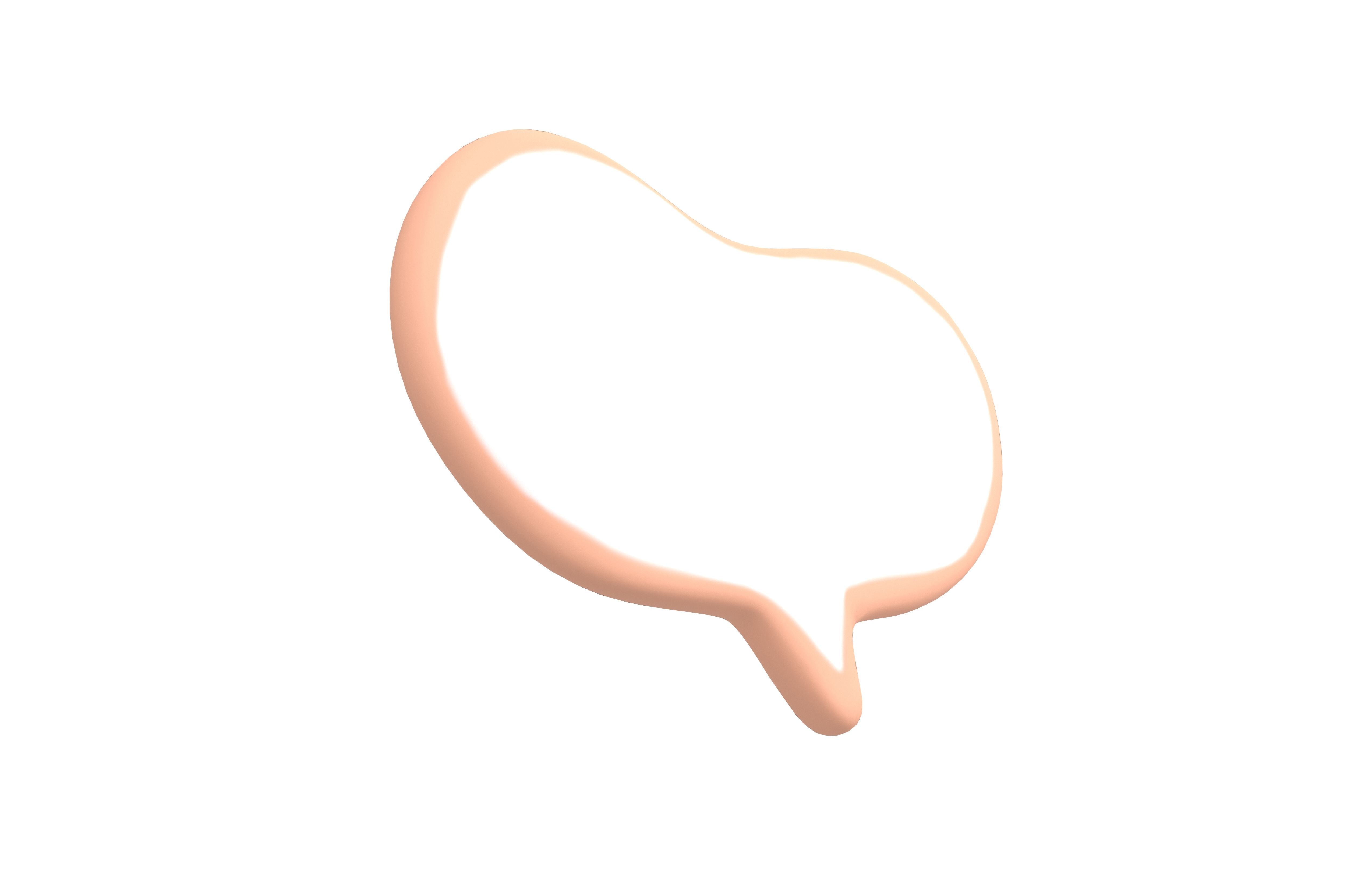 Speech Balloon v14 004 Low-poly 3D model_3