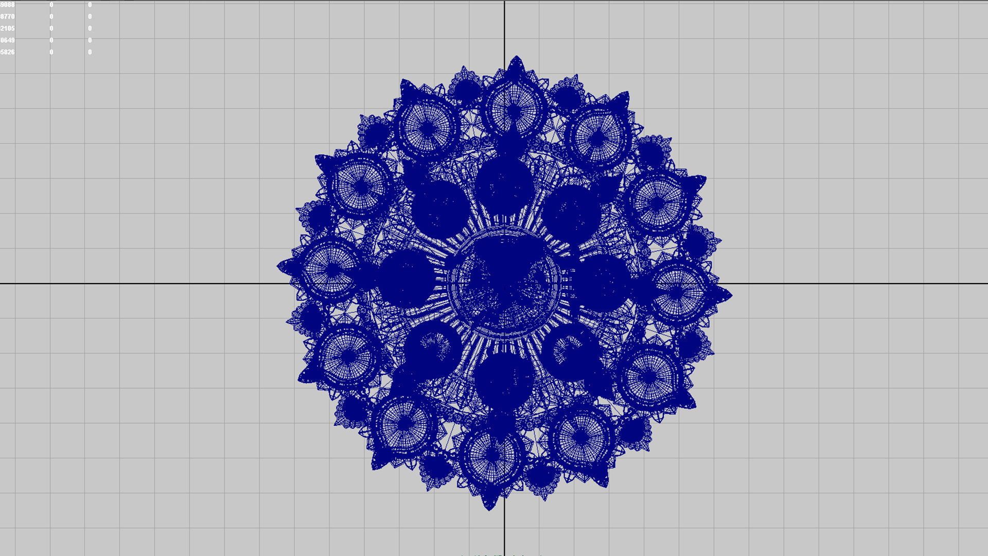 clay oil lamp ashtalakshmi 3D model_6