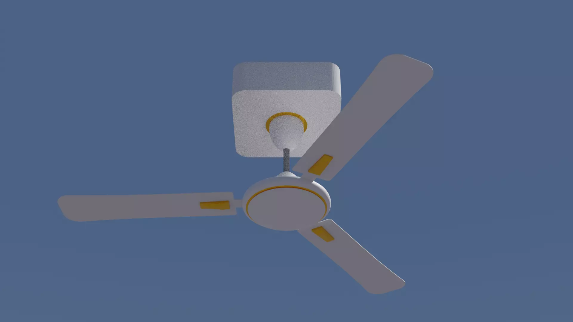 Ceiling fan High Resolution Game Ready Asset Low-poly 3D model_0