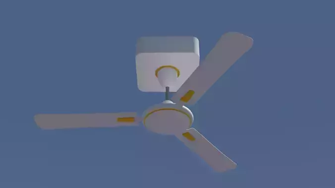 Ceiling fan High Resolution Game Ready Asset