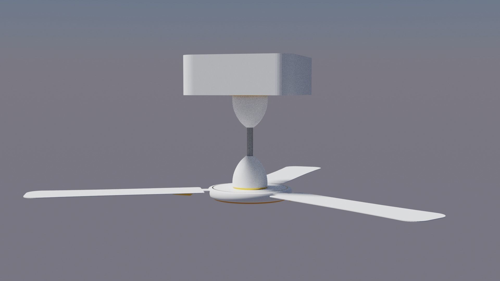 Ceiling fan High Resolution Game Ready Asset Low-poly 3D model_4