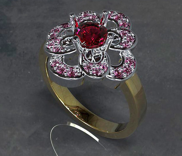 Ruby Ring 3D print model