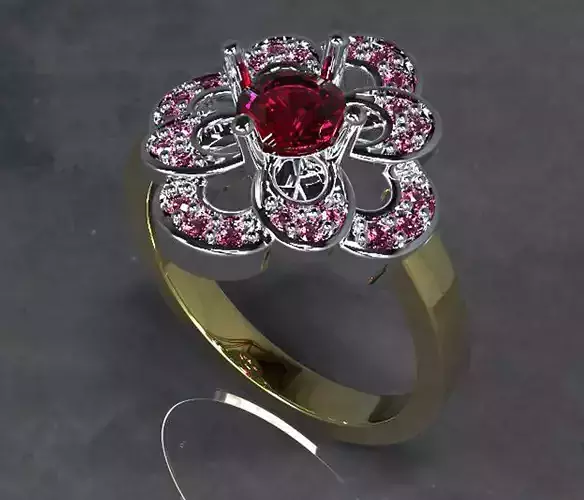 Ruby Ring 3D print model