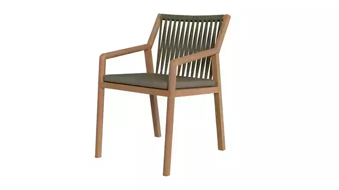 JATI AND KEBON Ritz Teak Arm Chair